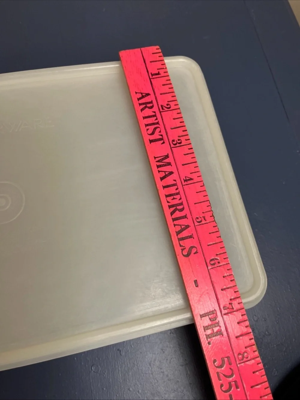 Tupperware White Rectangular Storage Lid